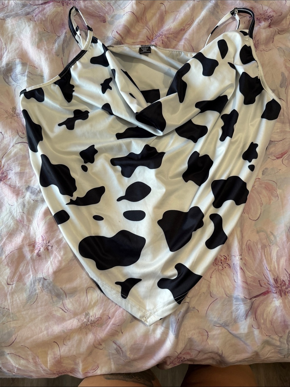 SHEIN Black and White cow print